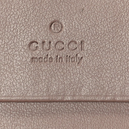 Gucci Calfskin Matelasse GG Marmont Card Case Wallet Porcelain Rose 7 of 12