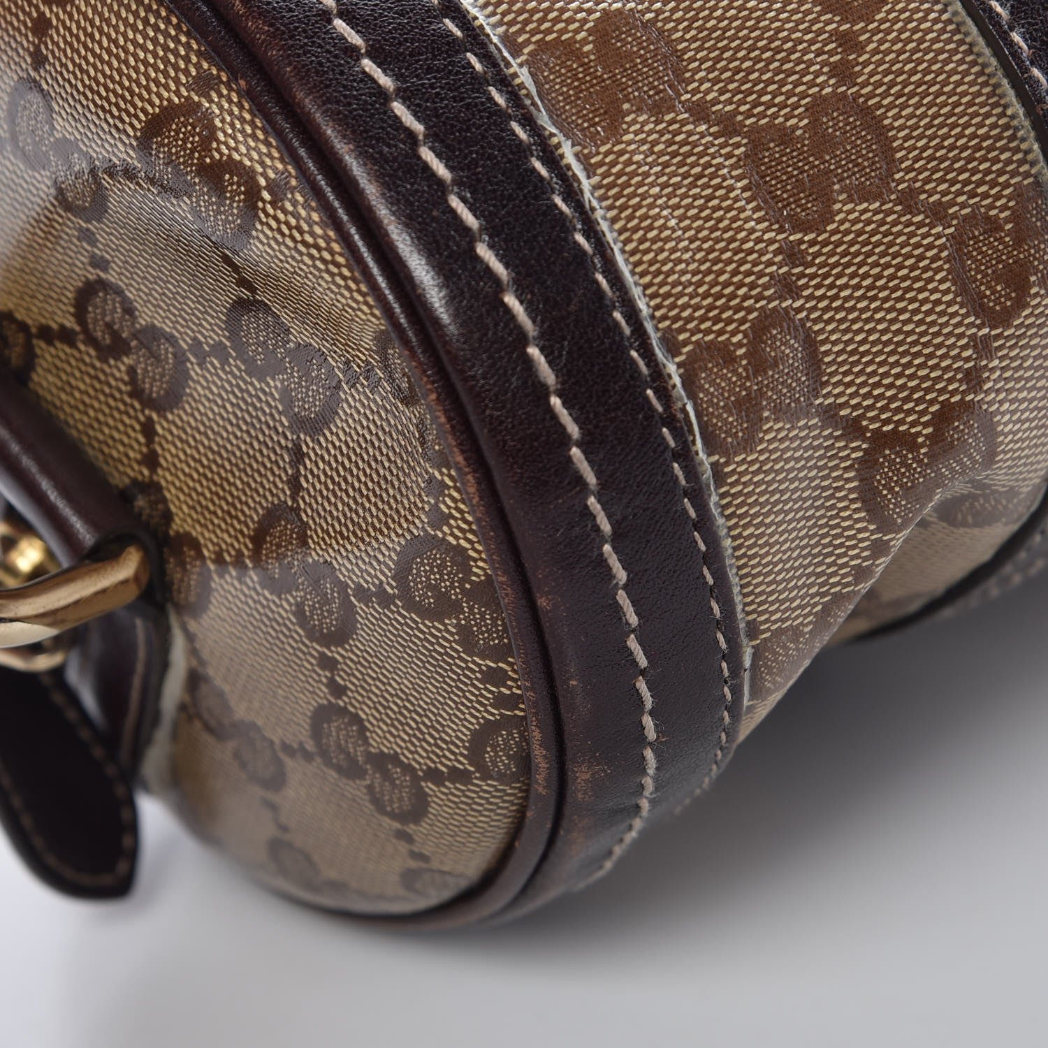 Gucci Crystal Monogram Duchessa Small Boston Bag Brown 17 of 22
