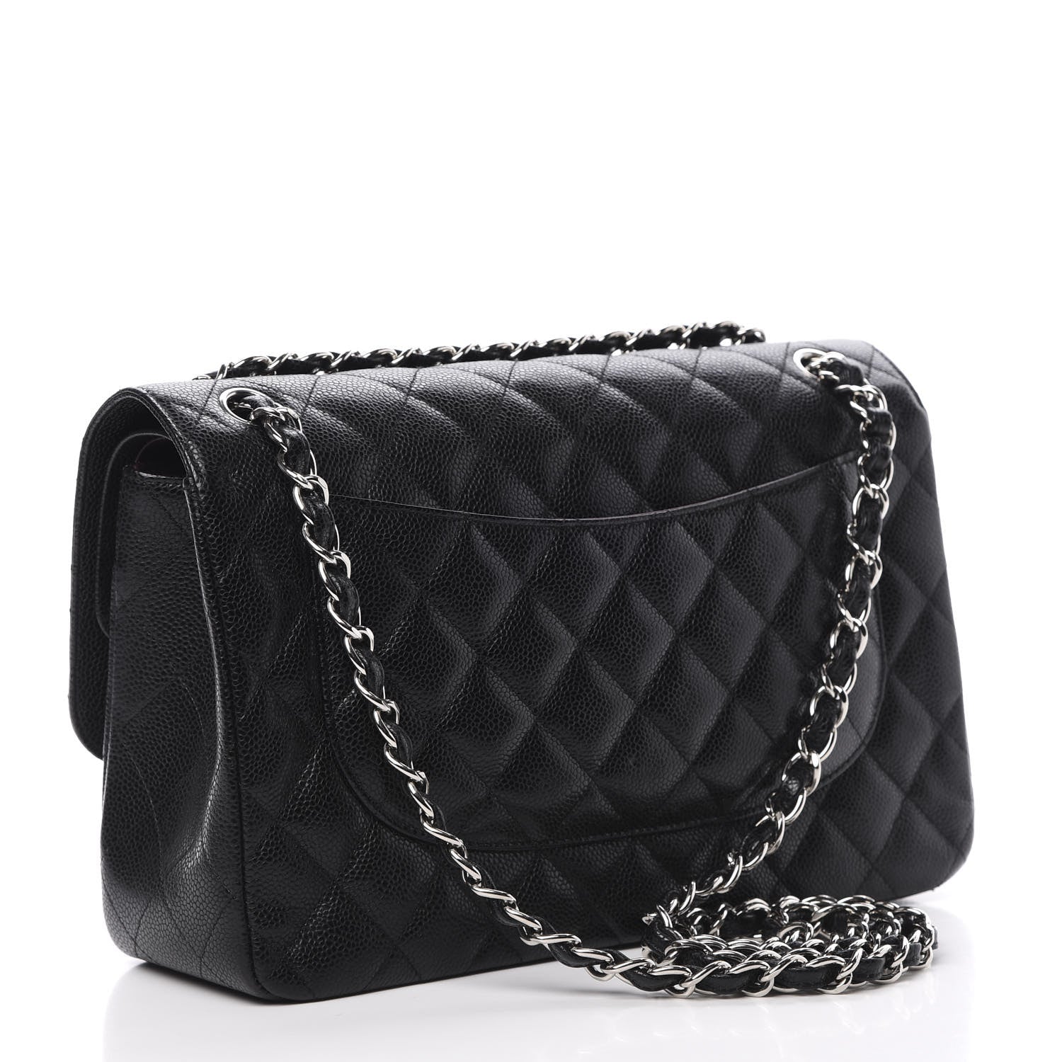 Chanel Caviar Quilted Jumbo Double Flap Black 3 of 11