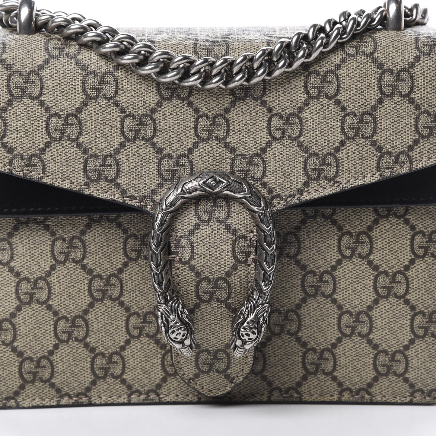 GG Supreme Monogram Mini Dionysus Shoulder Bag Black
