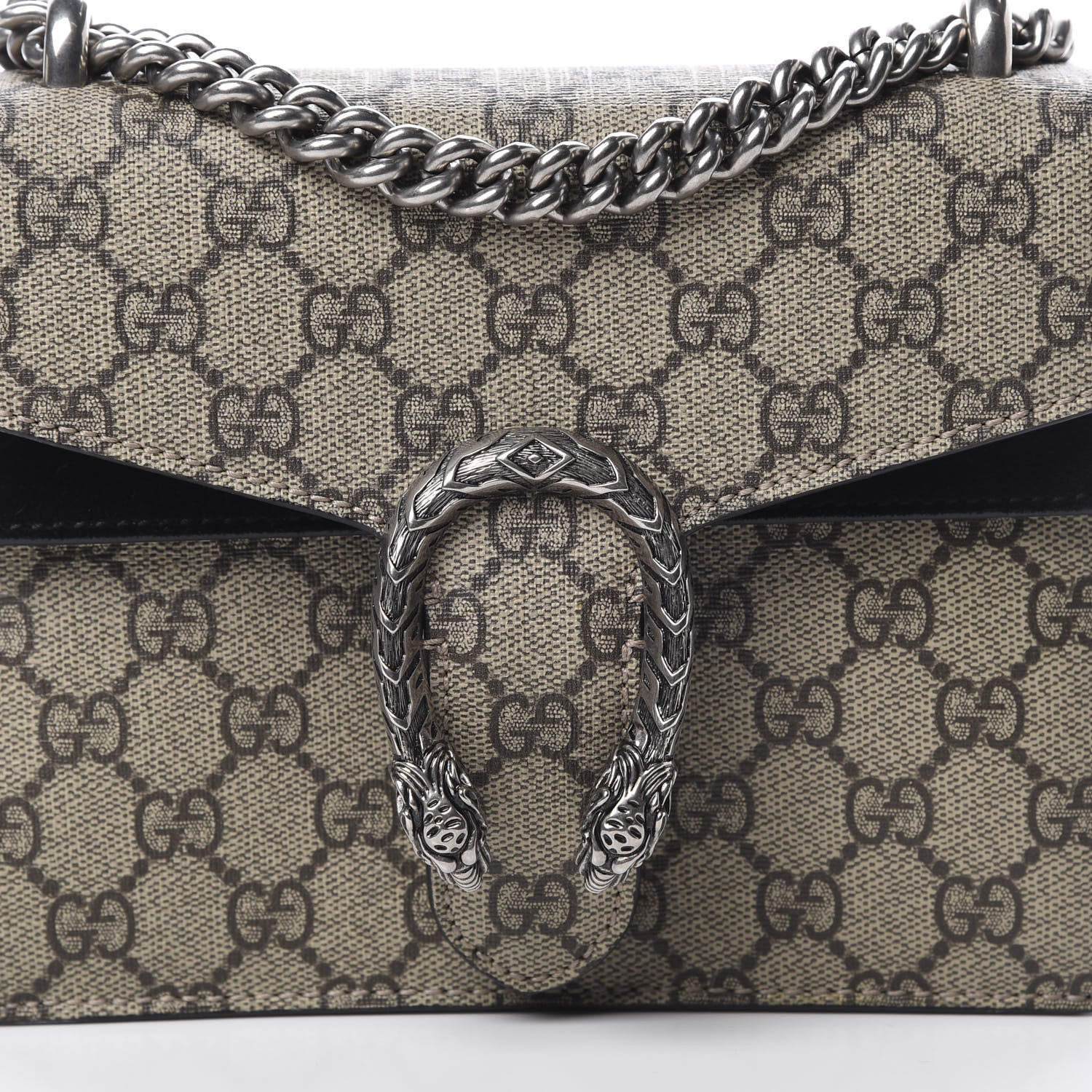 Gucci GG Supreme Monogram Mini Dionysus Shoulder Bag Black 8 of 14