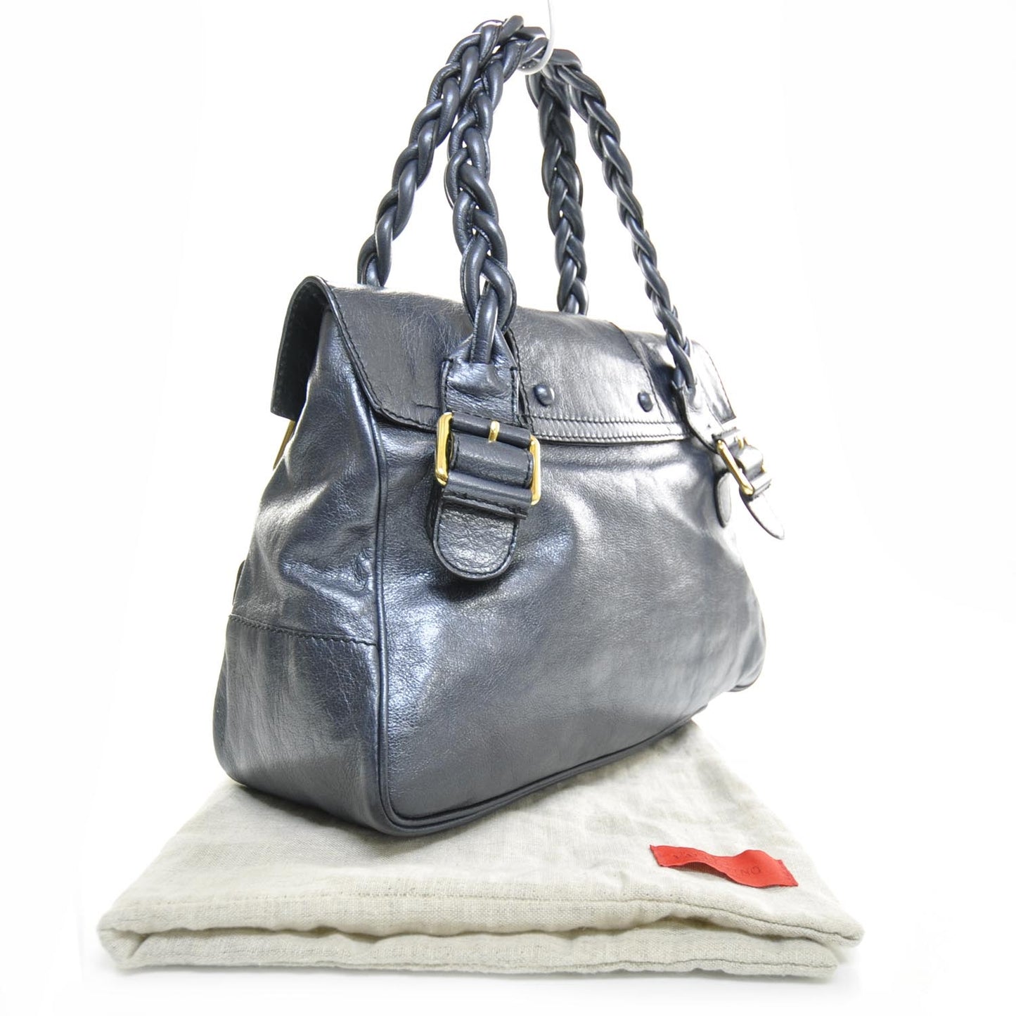 Leather Large Histoire Metallic