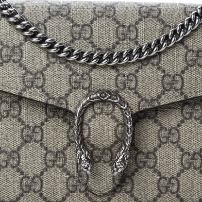 Gucci GG Supreme Monogram Mini Dionysus Chain Wallet Beige Black 10 of 10