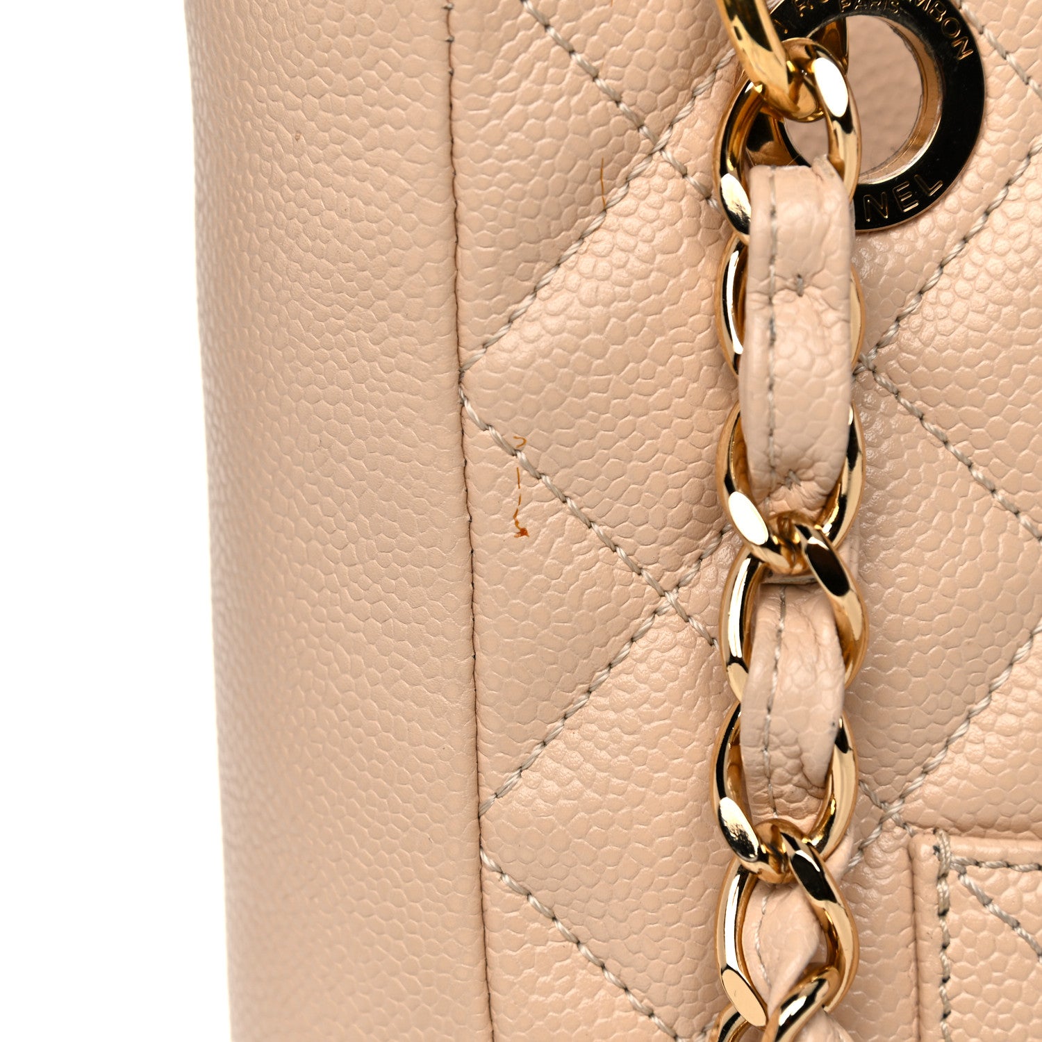 Chanel Caviar Quilted Petit Shopping Tote PST Beige Clair 20 of 22
