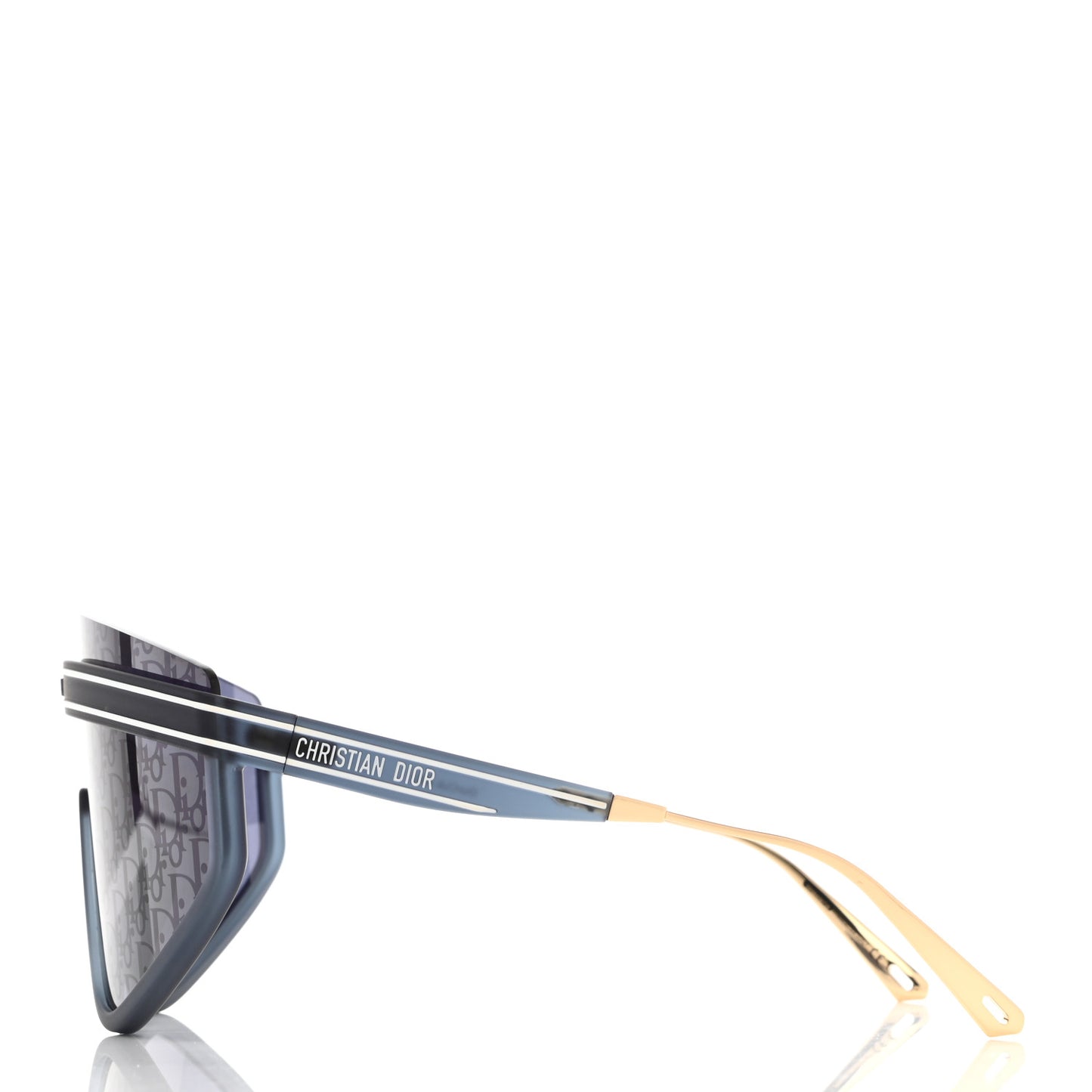 Oblique Mask DiorClub M2U Sunglasses Translucent Blue