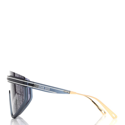 Christian Dior Oblique Mask DiorClub M2U Sunglasses Translucent Blue 3 of 7