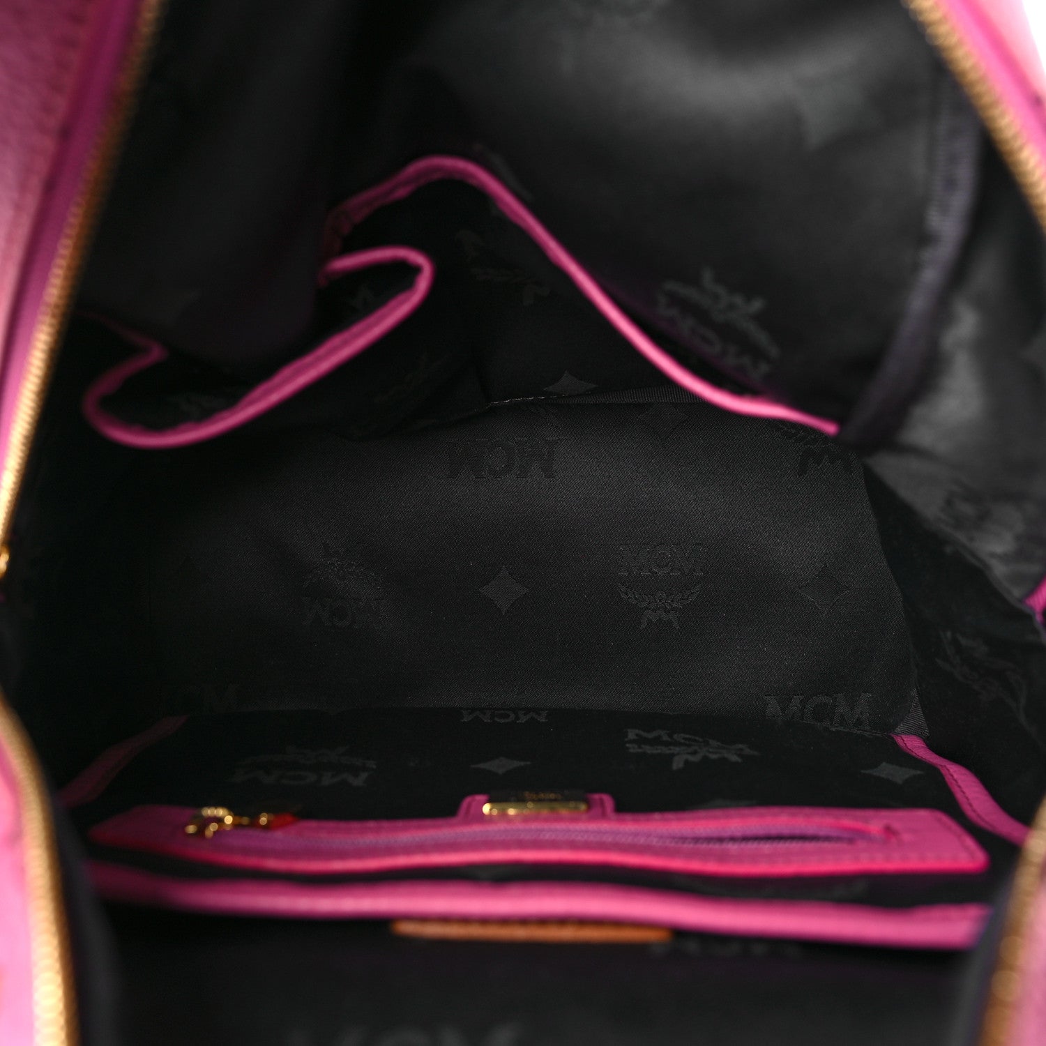 MCM Visetos Studded Small Stark M Backpack Pink 5 of 10