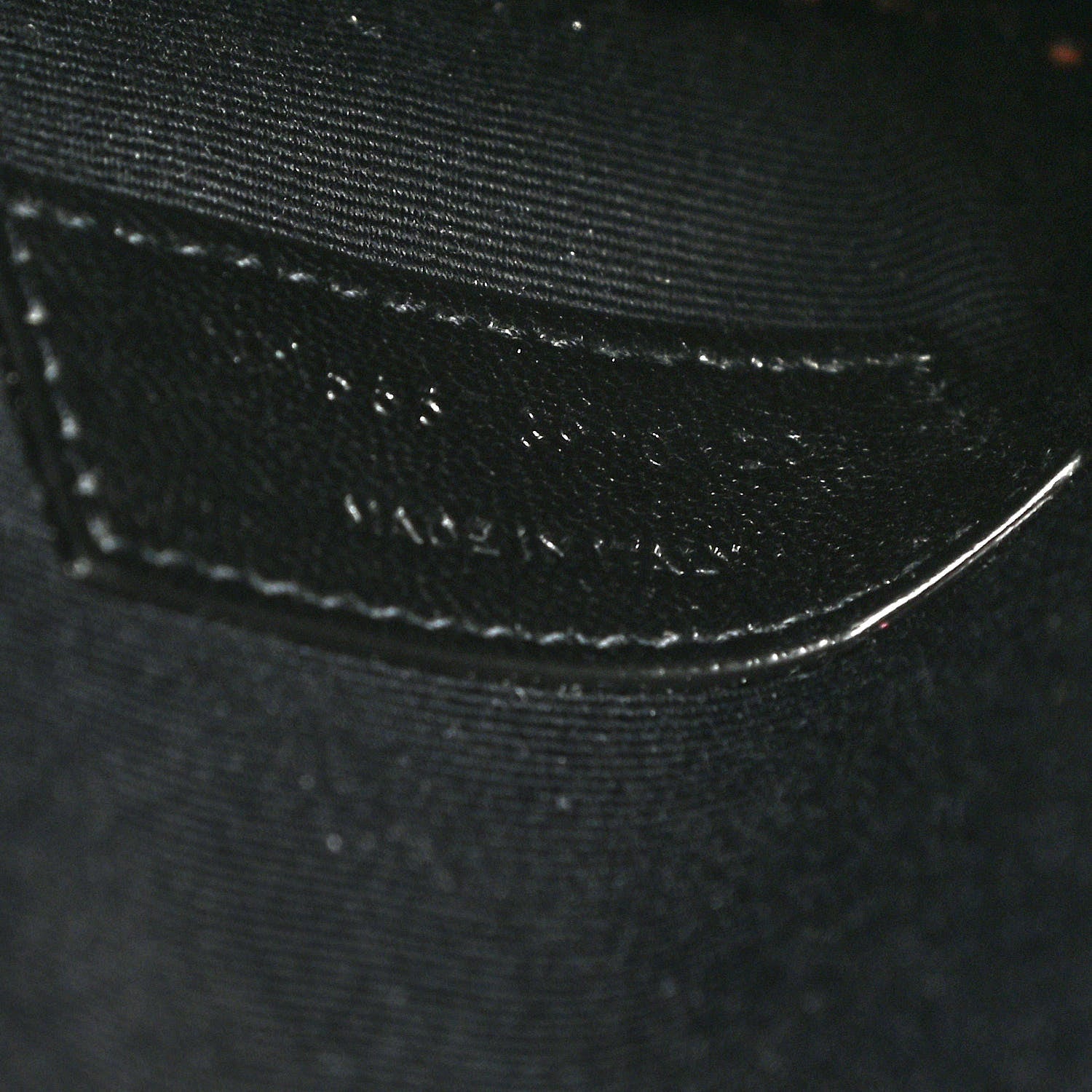 Saint Laurent Smooth Shiny Calfskin Monogram Uptown Pouch Black 7 of 8