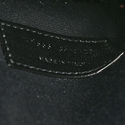 Saint Laurent Smooth Shiny Calfskin Monogram Uptown Pouch Black 7 of 8