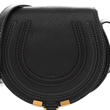 Chloe Calfskin Mini Marcie Round Crossbody Bag Black 7 of 10