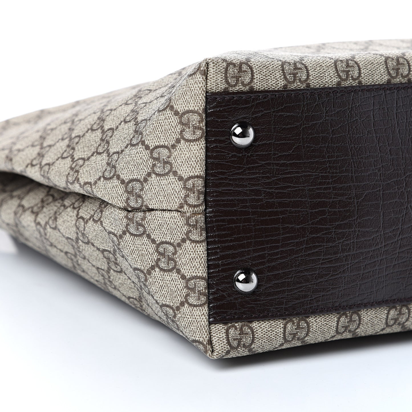 GG Plus Monogram Small Vertical Tote Dark Brown