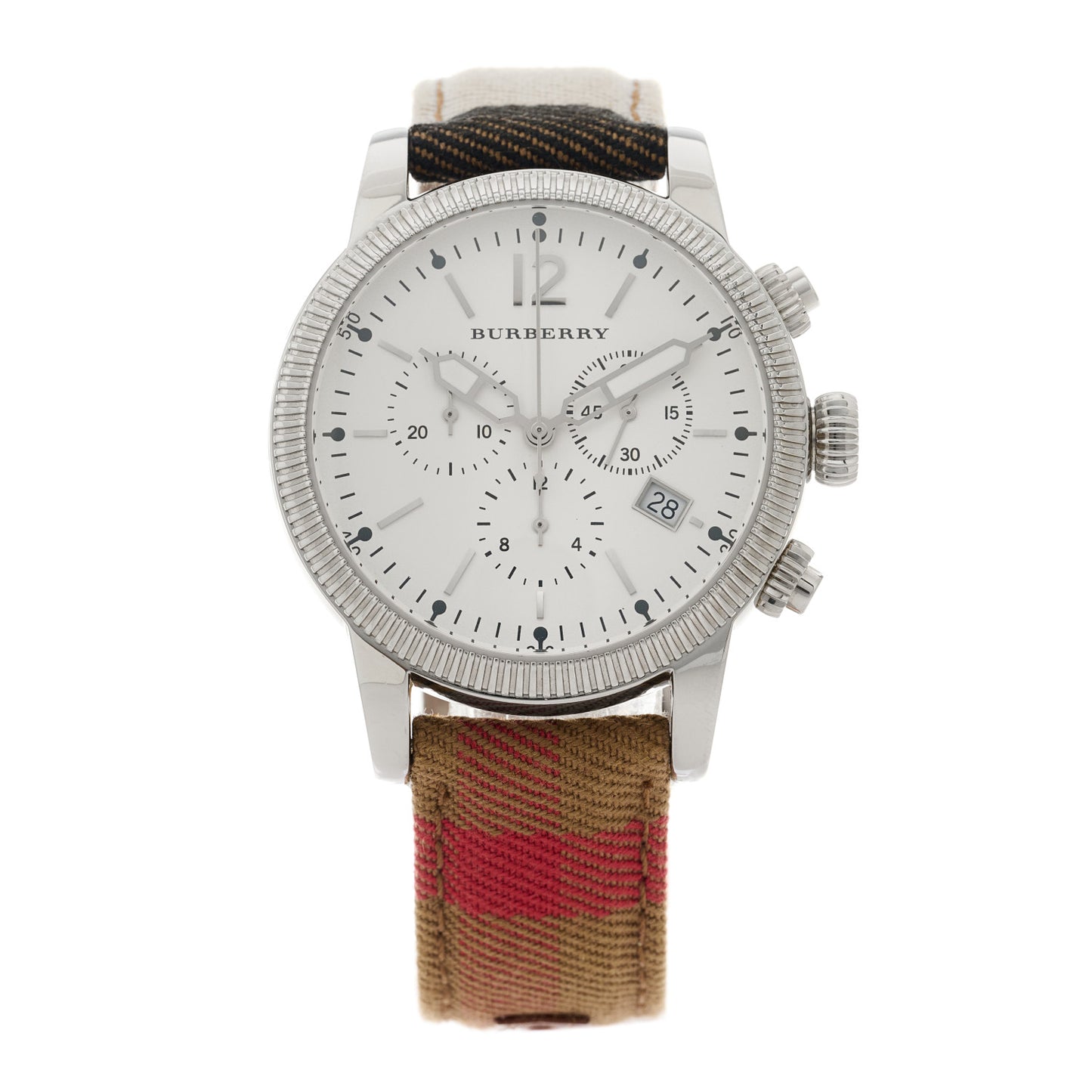 Stainless Steel Calfskin 42mm Chronograph Quartz Watch BU7820