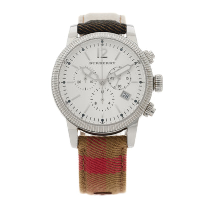 Burberry Stainless Steel Calfskin 42mm Chronograph Quartz Watch BU7820 1 of 5