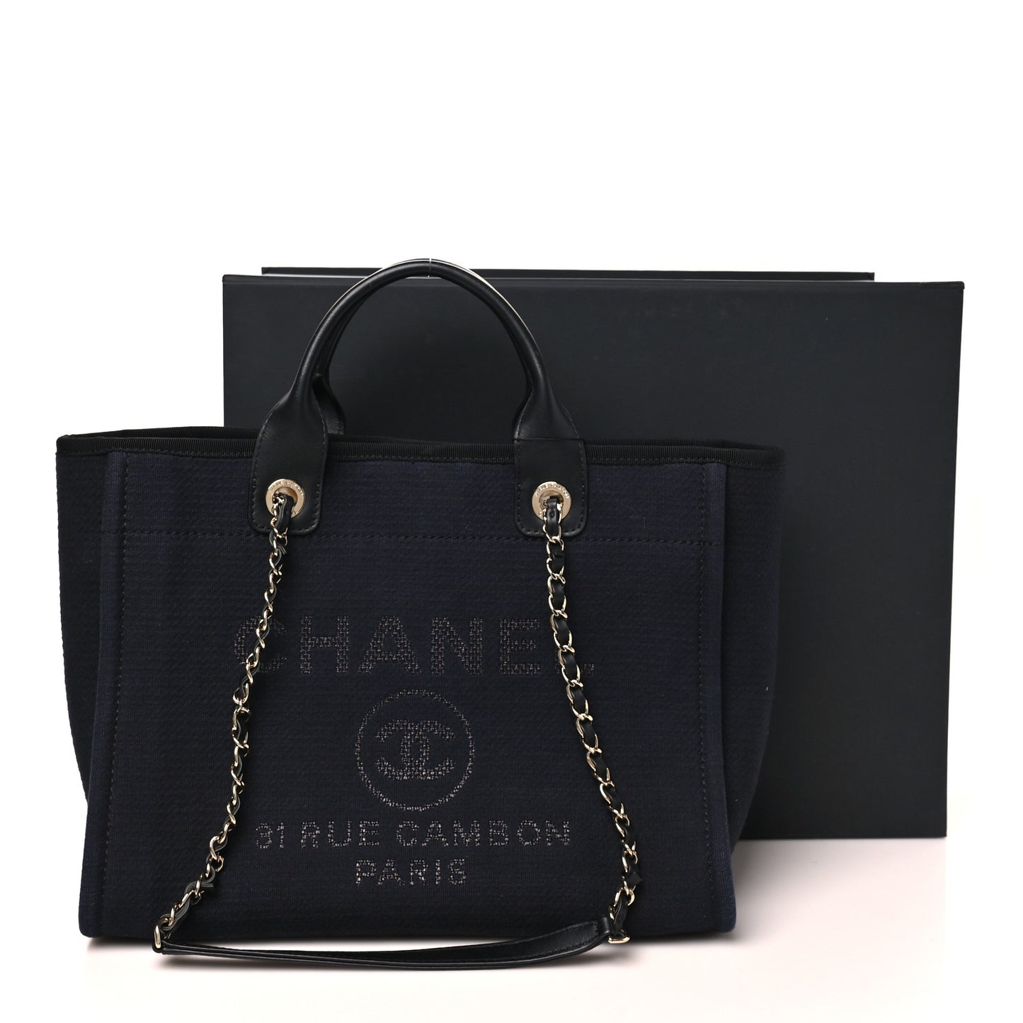Mixed Fibers Small Deauville Tote Black