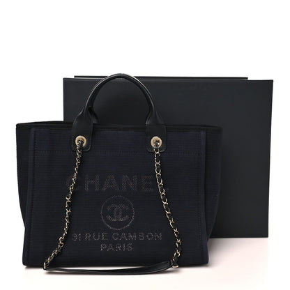 Chanel Mixed Fibers Small Deauville Tote Black 11 of 11