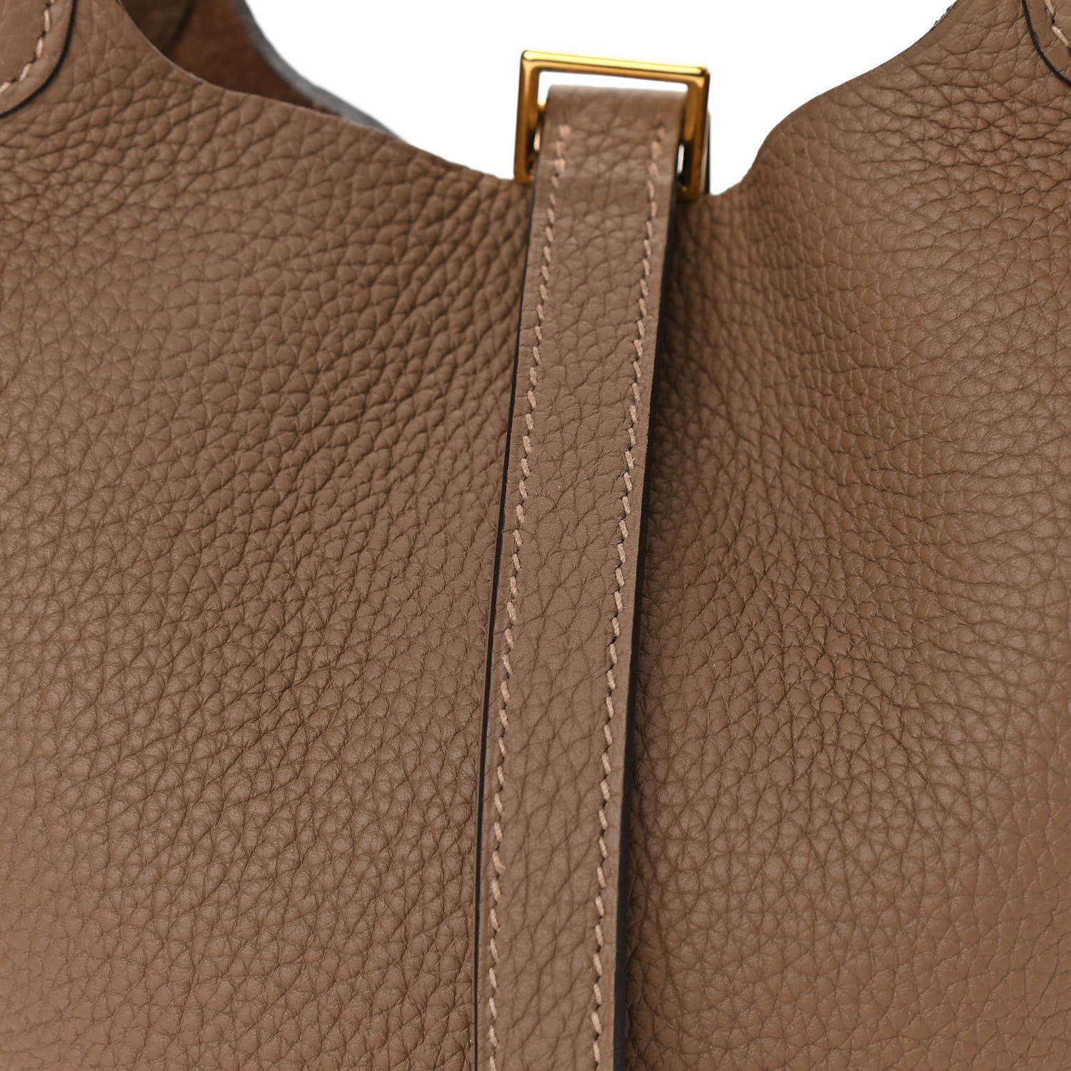 Hermes Taurillon Maurice Picotin Lock 18 PM Beige De Weimar 8 of 11