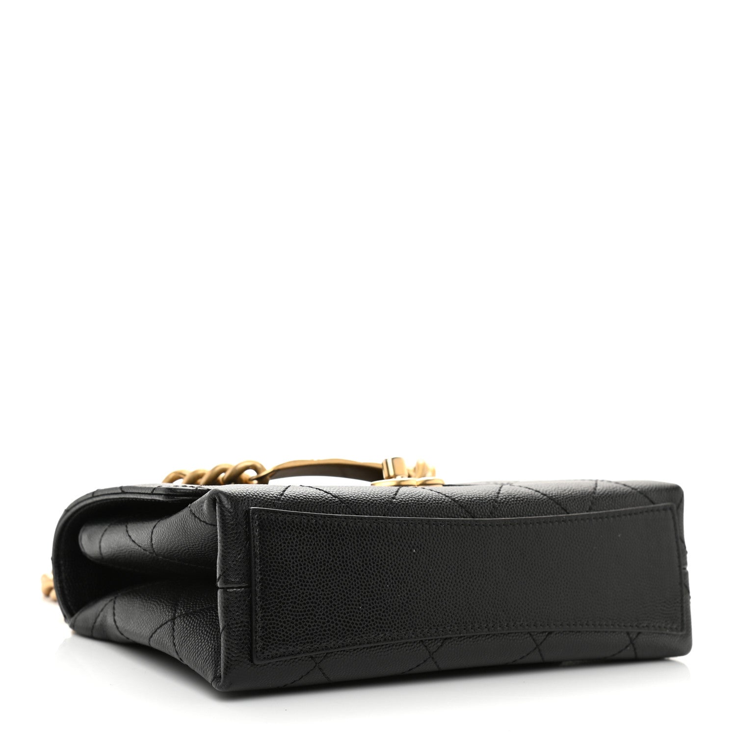 Chanel Caviar Quilted Bracelet On Chain Flap Black 4 of 12