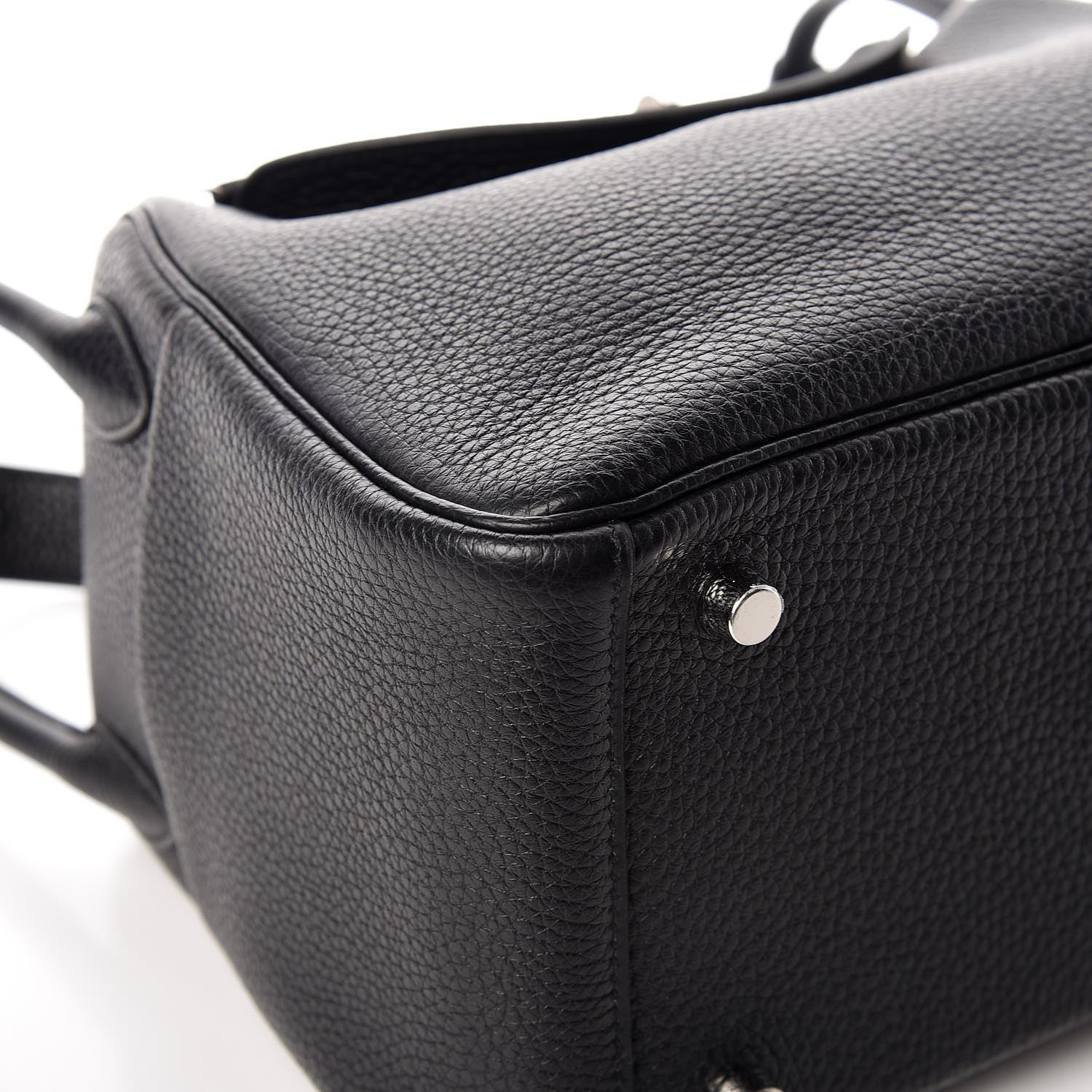 Hermes Taurillon Clemence Lindy 26 Black 5 of 12