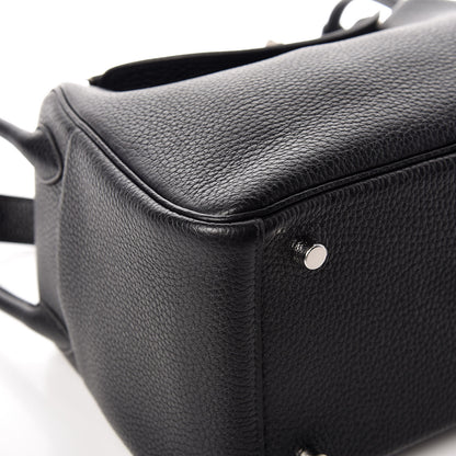 Hermes Taurillon Clemence Lindy 26 Black 5 of 12