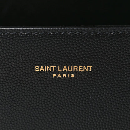 Saint Laurent Grain de Poudre Mini Classic Monogram Cassandra Top Handle Black 6 of 8