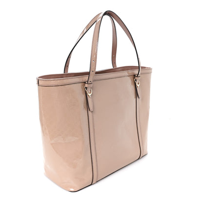Gucci Patent Microguccissima Medium Nice Tote Dark Cipria 3 of 10