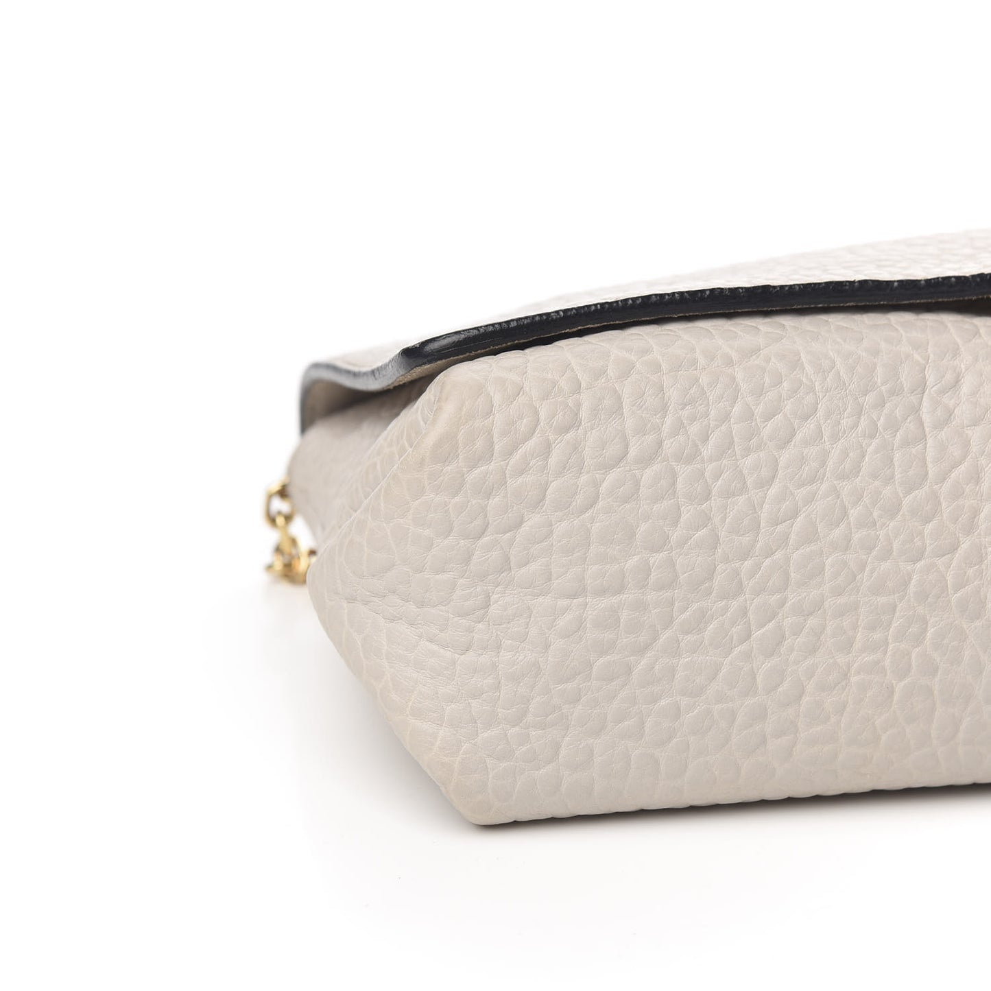 Signature Grain Medium Mildenhall Crossbody Bag Stone White