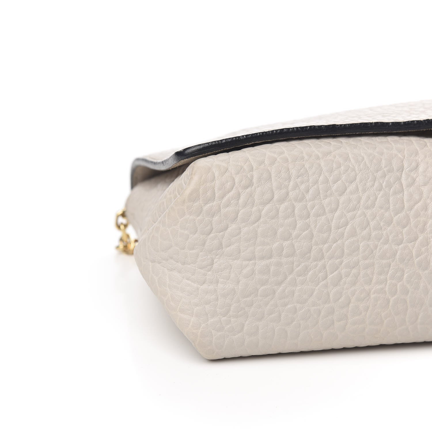 Burberry Signature Grain Medium Mildenhall Crossbody Bag Stone White 9 of 11