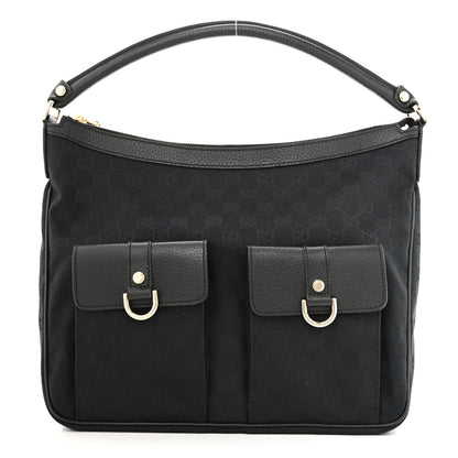 Gucci Monogram Pocket Hobo Black 1 of 11
