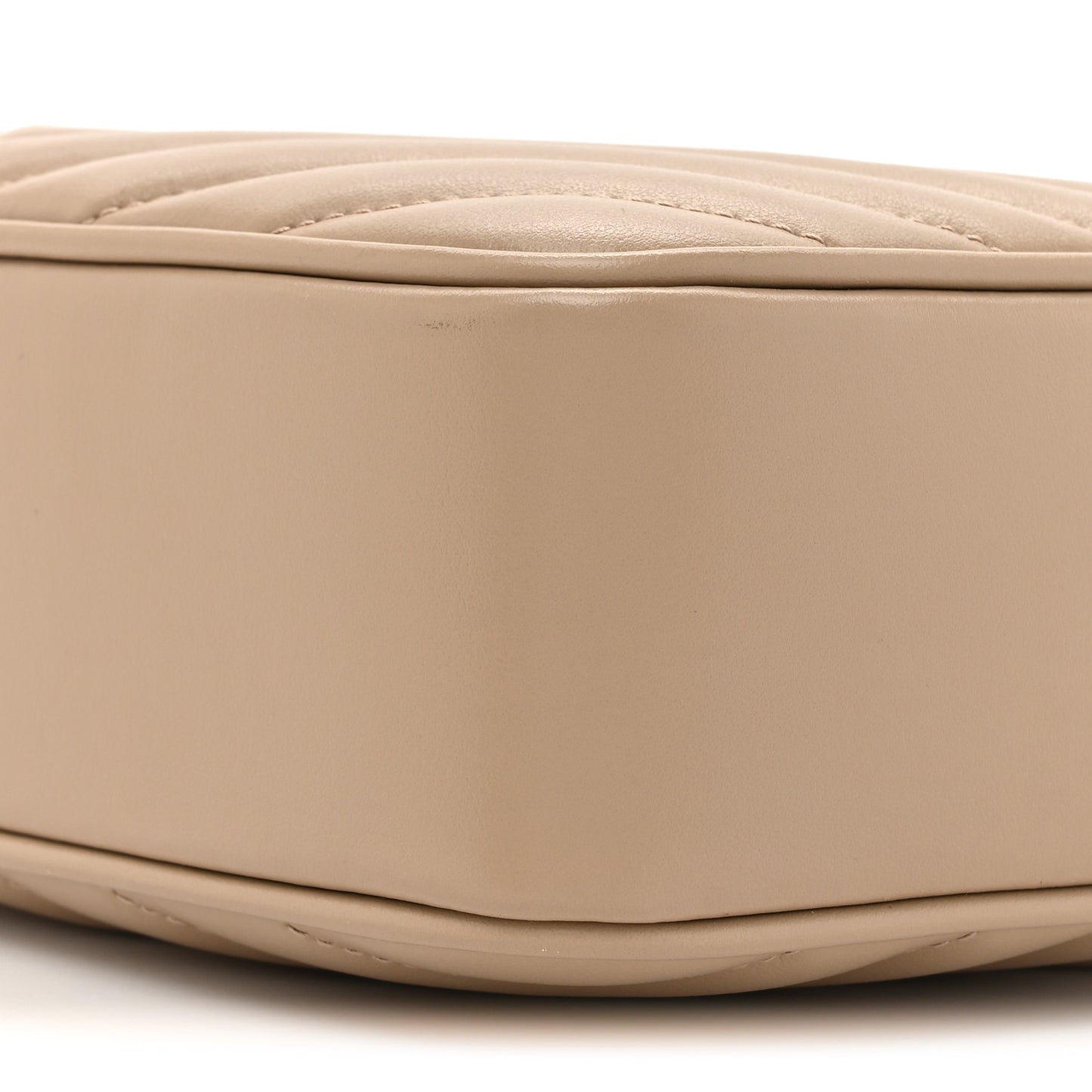 Calfskin Matelasse Monogram Lou Camera Bag Dark Beige