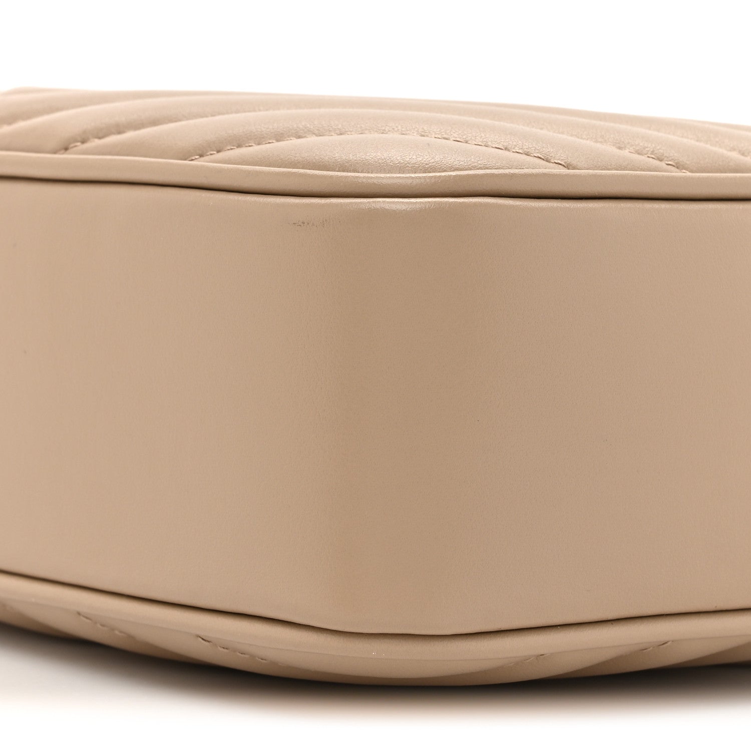 Saint Laurent Calfskin Matelasse Monogram Lou Camera Bag Dark Beige 9 of 12