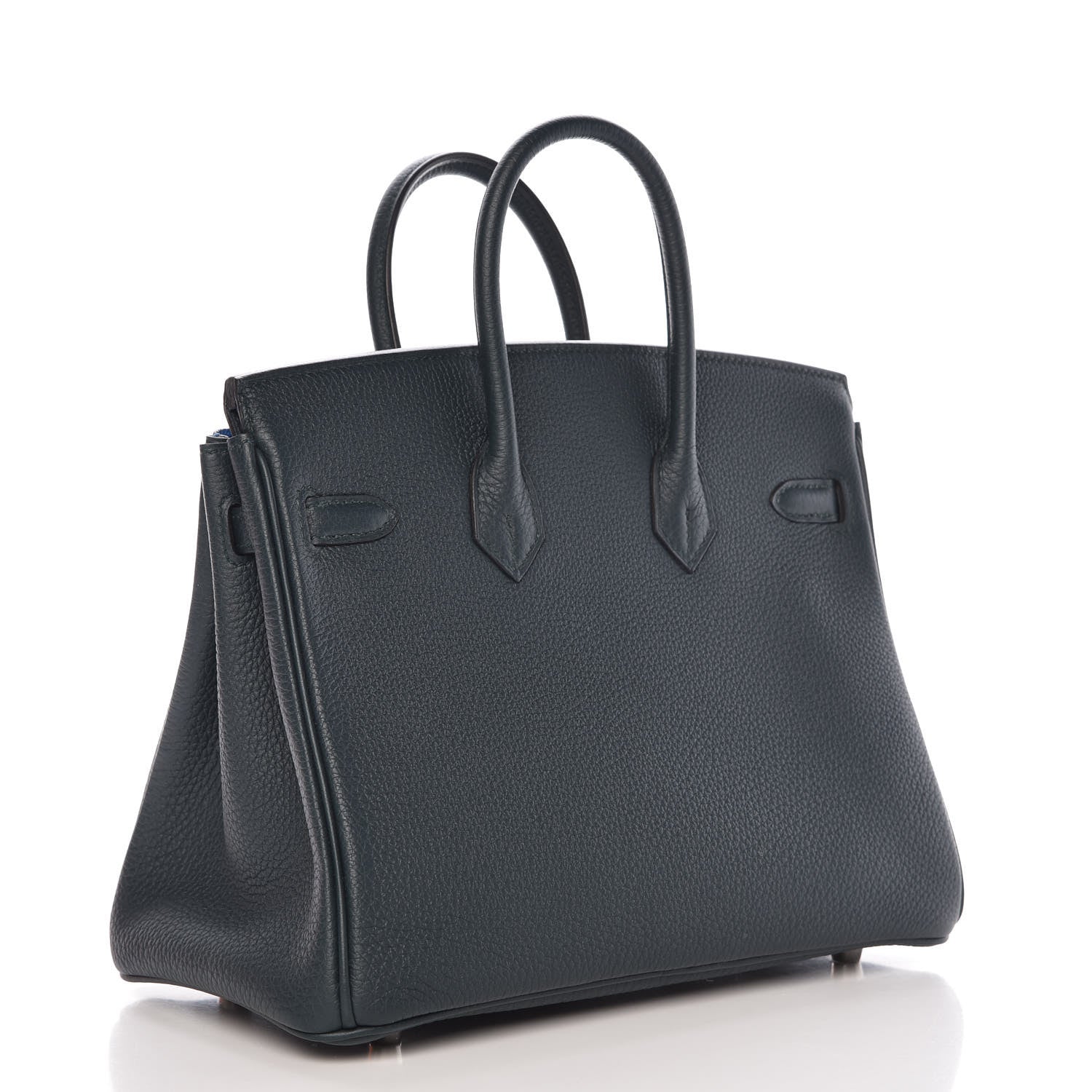 Hermes Togo Swift Officier Birkin 25 Vert Cypress Bleu Zellige 4 of 34