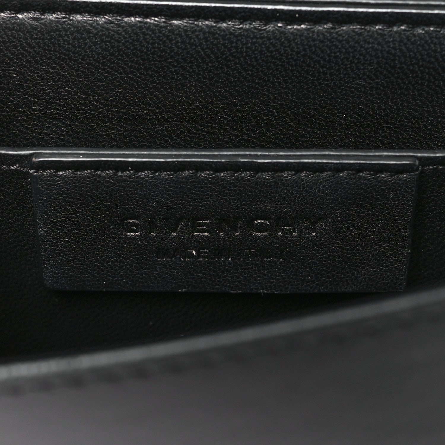 Givenchy Calfskin Bow Cut Chain Wallet Black 6 of 10