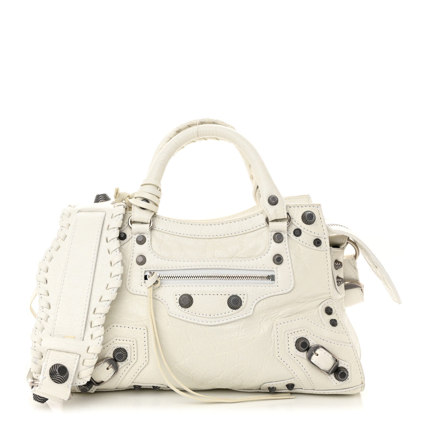 Balenciaga Agneau Arena Neo Cagole Handbag XS Optic White 1 of 14