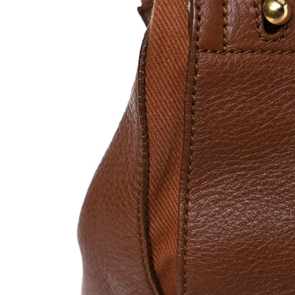 Saint Laurent Calfskin Canvas Medium Muse Two Brown 17 of 23