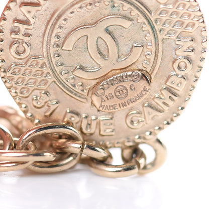Chanel CC Chain Drop Earrings Light Gold 4 of 5