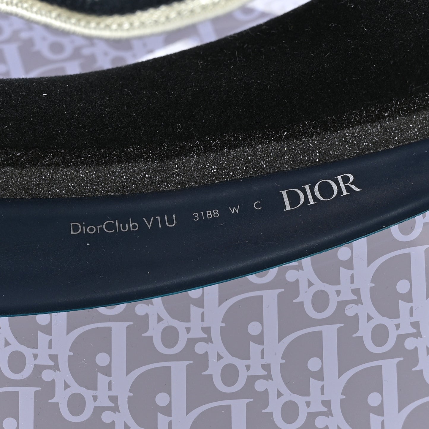 Oblique DiorClub V1U Sun Visor Blue