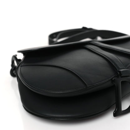 Christian Dior Ultra Matte Calfskin Saddle Bag With Strap Black 8 of 8