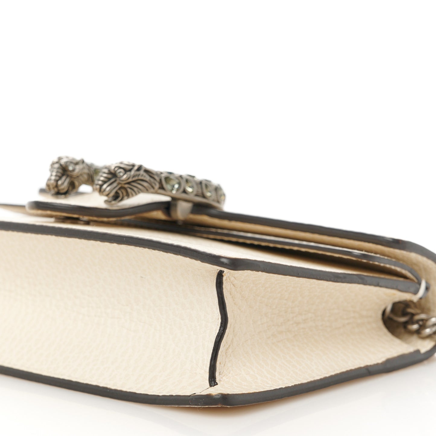 Dollar Calfskin Crystal Super Mini Dionysus Shoulder Bag Mystic White Black Diamond