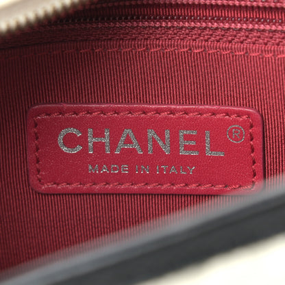 Chanel Aged Calfskin Quilted Small Gabrielle Hobo Black White 6 of 12