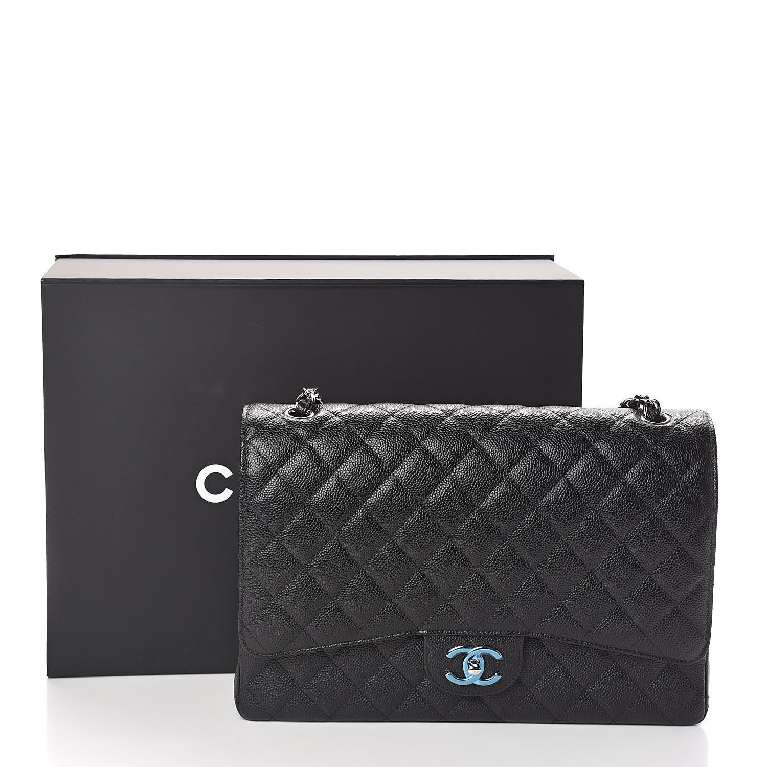 Chanel Caviar Quilted Maxi Double Flap Black 11 of 11