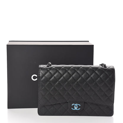 Chanel Caviar Quilted Maxi Double Flap Black 11 of 11