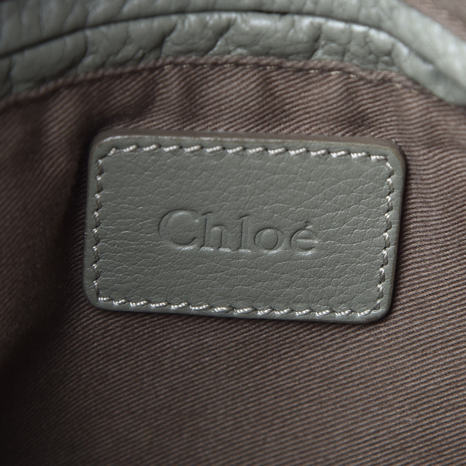 Chloe Calfskin Medium Marcie Satchel Baobab Green 7 of 9