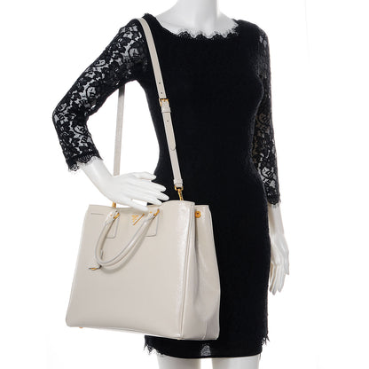 Prada Saffiano Vernice Tote Talco 2 of 9