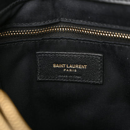 Saint Laurent Calfskin Y Quilted Monogram Medium Loulou Chain Satchel Black 6 of 14