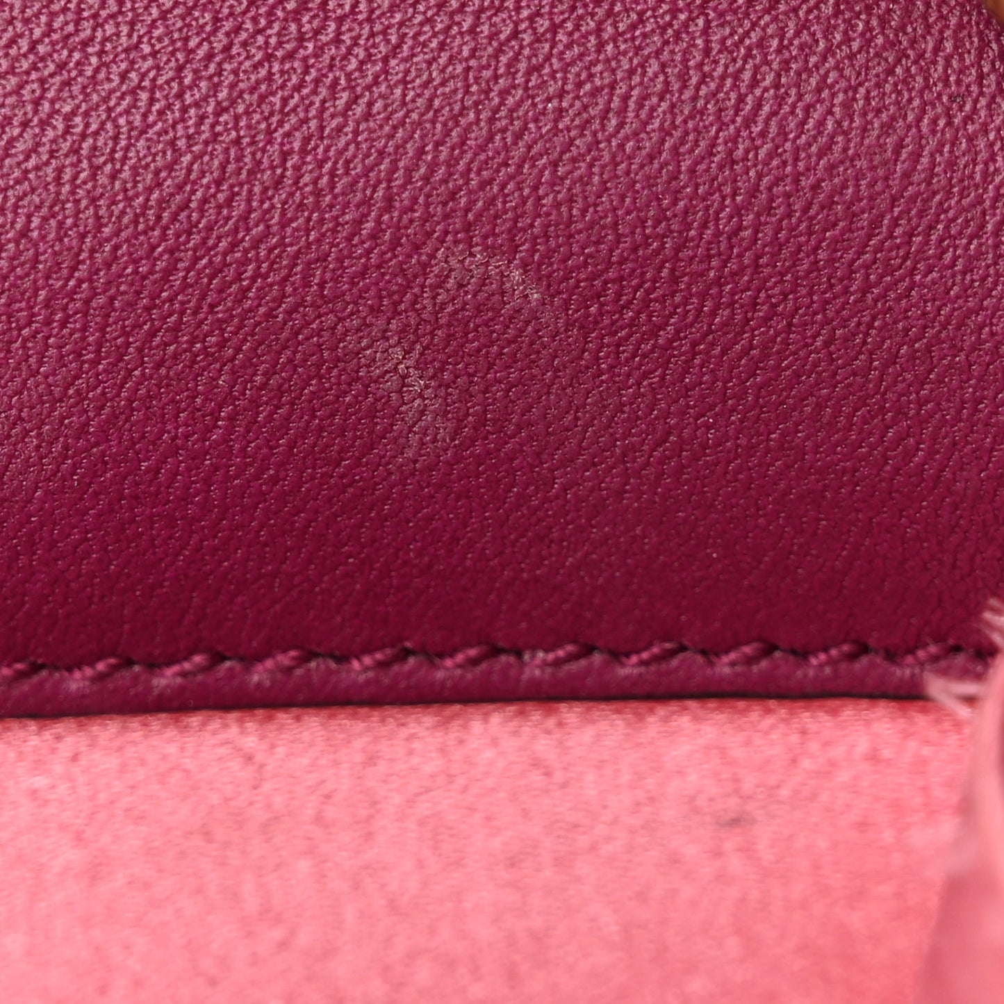 Velvet Matelasse GG Marmont Mini Bag Fuchsia Violet Cyclamen