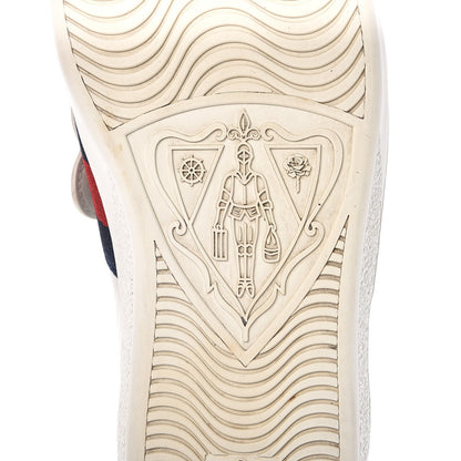 Gucci Calfskin Ayers Web UFO Dragon Embroidered Mens Ace Sneakers 7 White 8 of 17