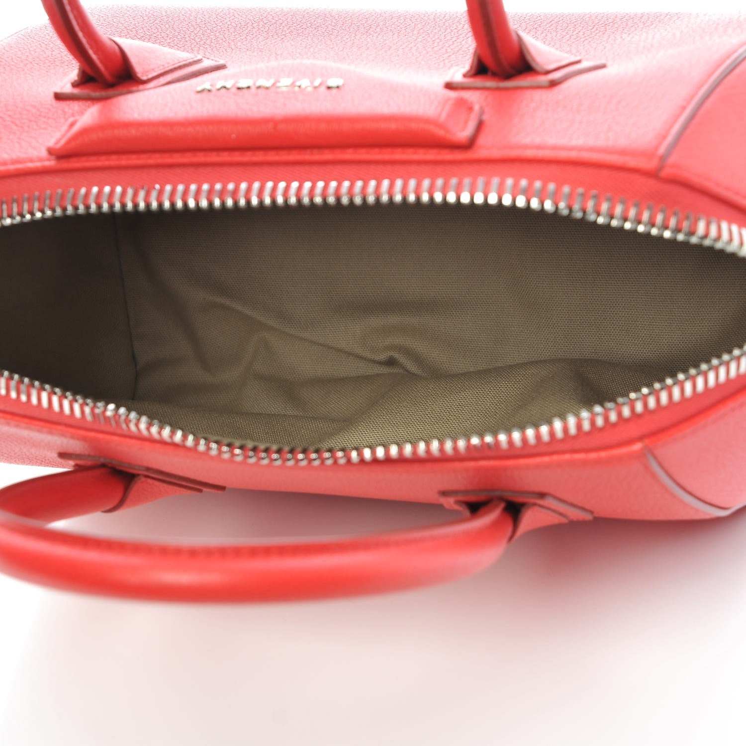 Givenchy Sugar Goatskin Small Antigona Red 6 of 8