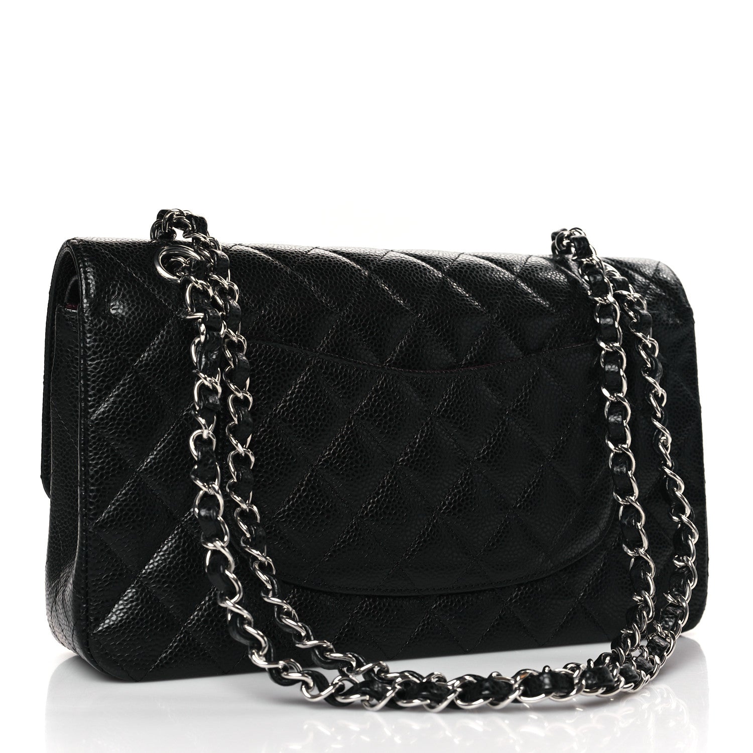 Chanel Caviar Quilted Medium Double Flap Black 2 of 9