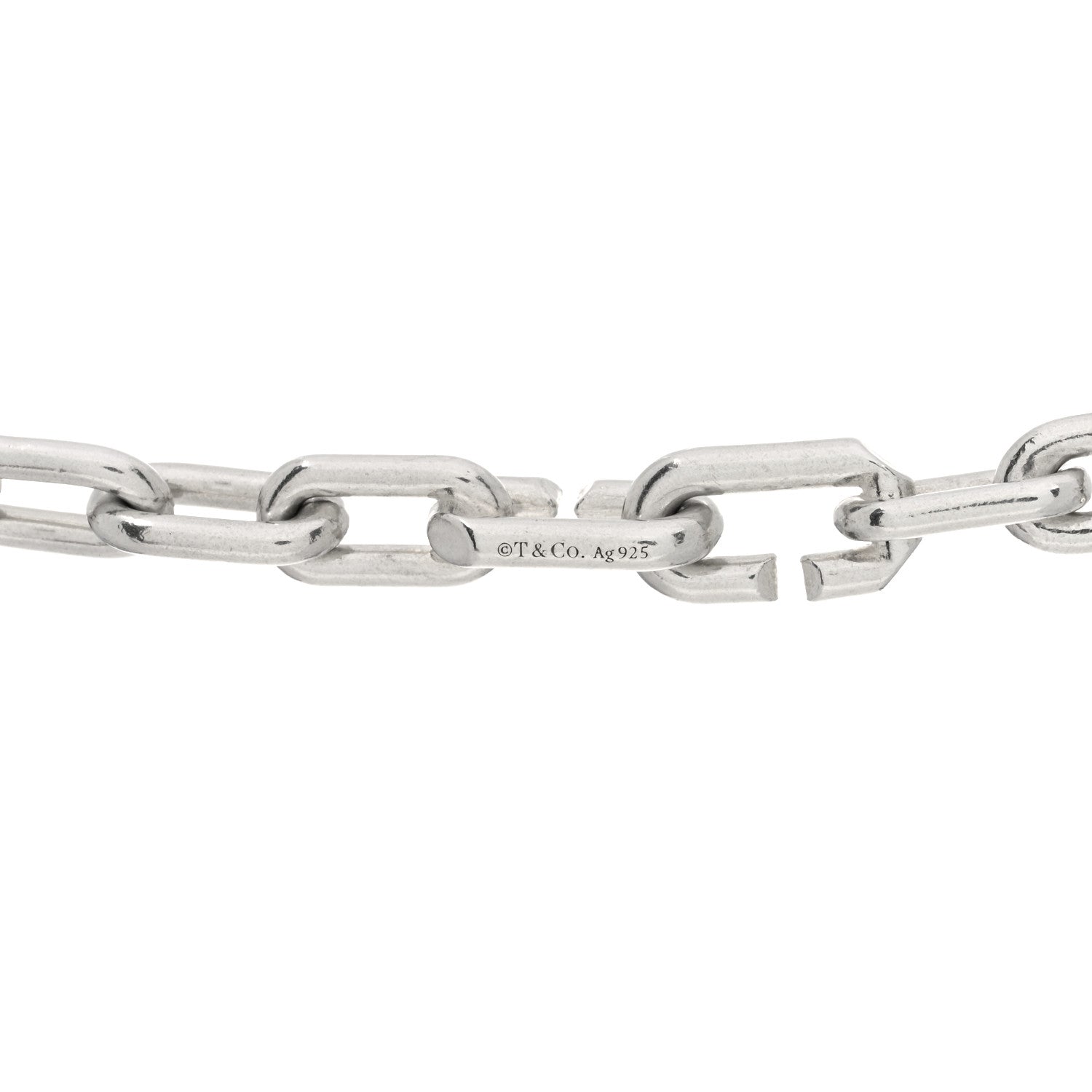 Tiffany Sterling Silver Pearl HardWear Necklace 32" 3 of 3