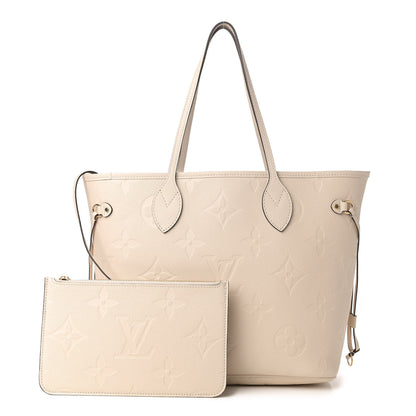 Louis Vuitton Empreinte Monogram Giant Neverfull MM Cream 1 of 4